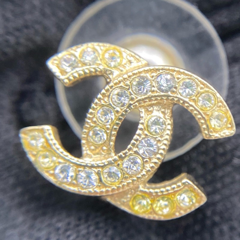 Chanel香奈兒 雙C滿鑽耳釘  單品-5
