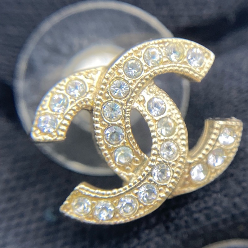 Chanel香奈兒 雙C滿鑽耳釘  單品-7