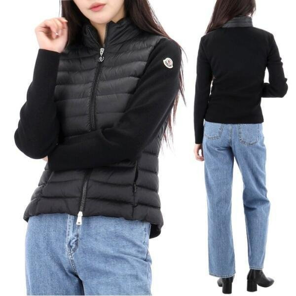 💎Han's house精品服飾💎MONCLER 羽絨 拼接 美麗諾羊毛 外套 現貨 M/L  原價53400-0