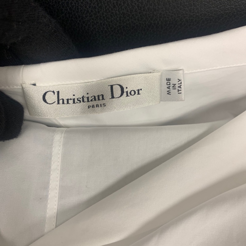 Dior迪奧白色斜肩襯衫，女款，36碼，成色幾乎全新-5