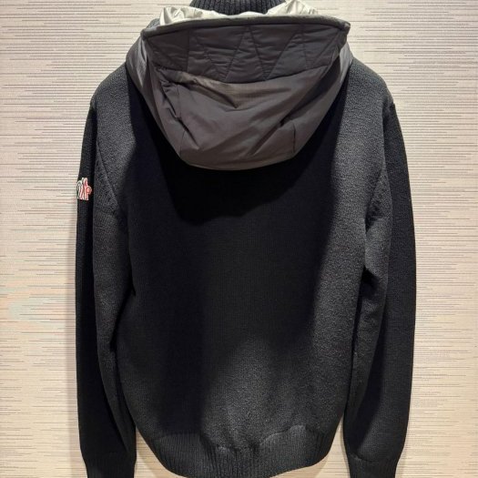 💎Han's house精品服飾💎moncler 羽絨 拼接 羊毛 連帽 外套 滑雪系列 可手水洗 現貨 XS ~ XXXL 原價38500-2