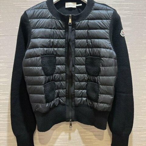 💎Han's house精品服飾💎MONCLER 羽絨 拼接 羊毛 外套 小香風 現貨 XS 原價37400