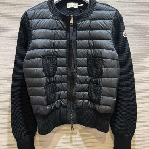 💎Han's house精品服飾💎MONCLER 羽絨 拼接 羊毛 外套 小香風 現貨 XS 原價37400-0