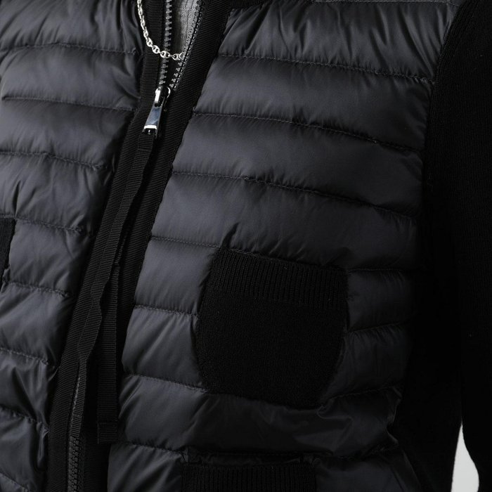 💎Han's house精品服飾💎MONCLER 羽絨 拼接 羊毛 外套 小香風 現貨 XS 原價37400-5