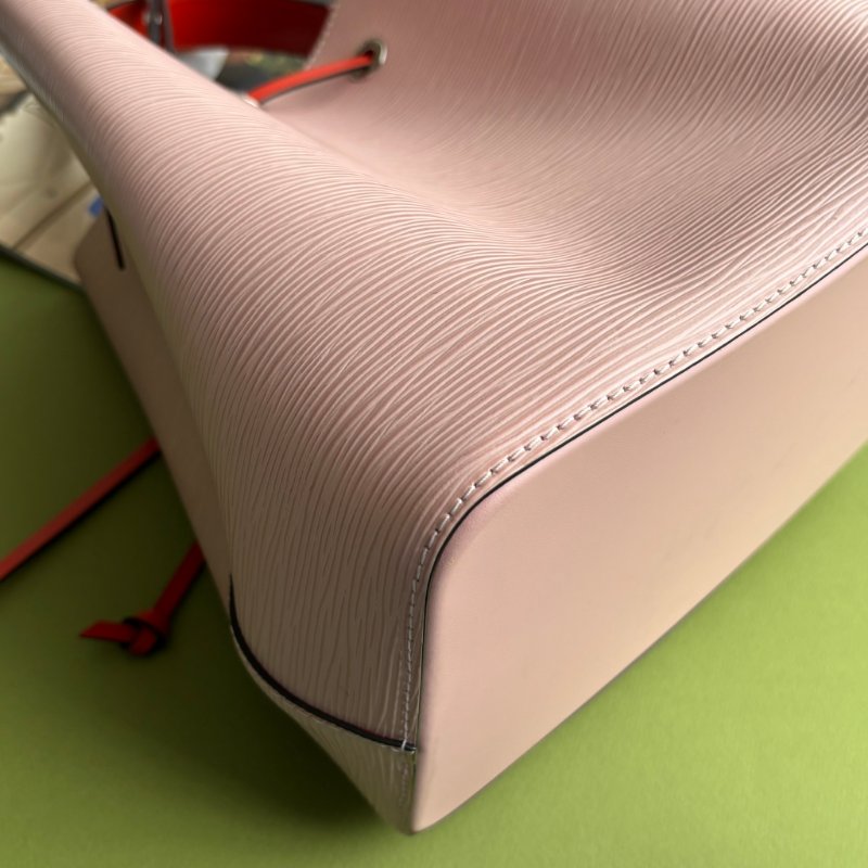 ::LOUIS VUITTON:: LV M54370 粉色牛皮EPI水波紋 NeoNeo MM 水桶包 兩用包-9