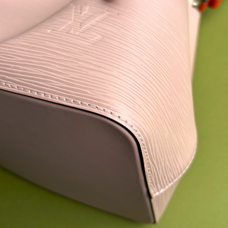 ::LOUIS VUITTON:: LV M54370 粉色牛皮EPI水波紋 NeoNeo MM 水桶包 兩用包-10