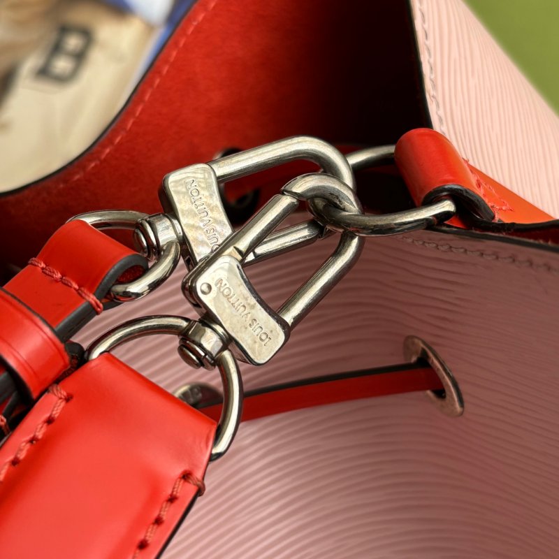 ::LOUIS VUITTON:: LV M54370 粉色牛皮EPI水波紋 NeoNeo MM 水桶包 兩用包-18