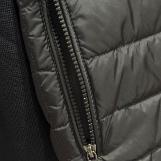 💎Han's house精品服飾💎 moncler 羊毛 拼接 羽絨 外套 黑 現貨 S 原價 36500-4