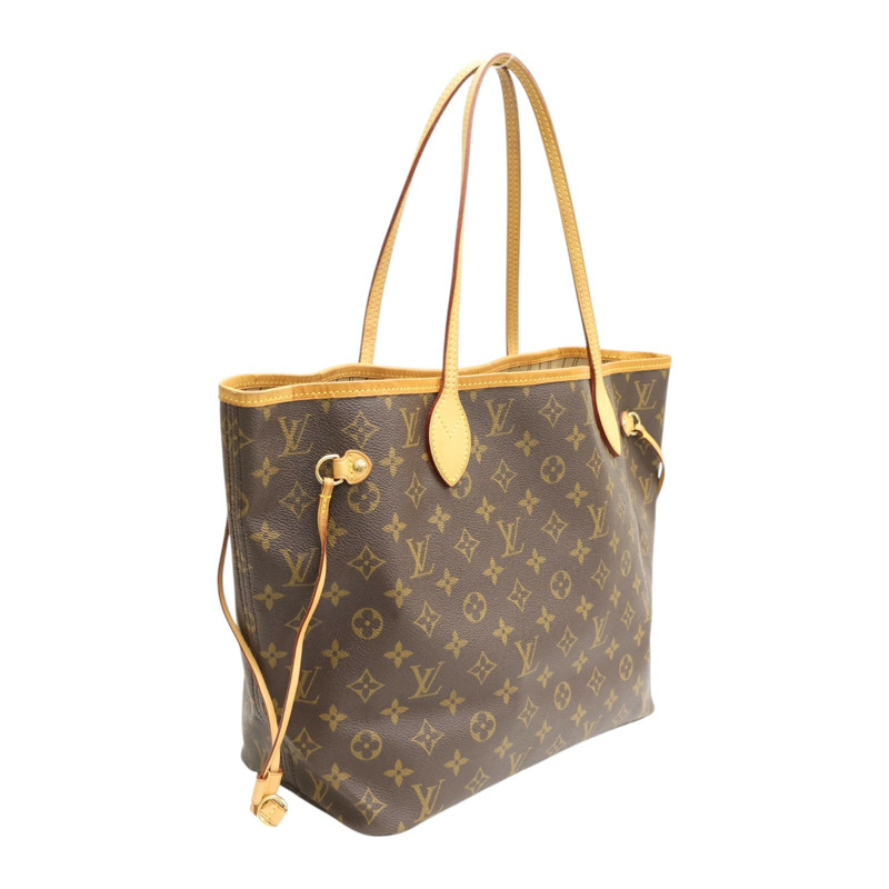 棕色 原花帆布 Neverfull MM 手提包【LOUIS VUITTON LV 路易威登】 M40156-1
