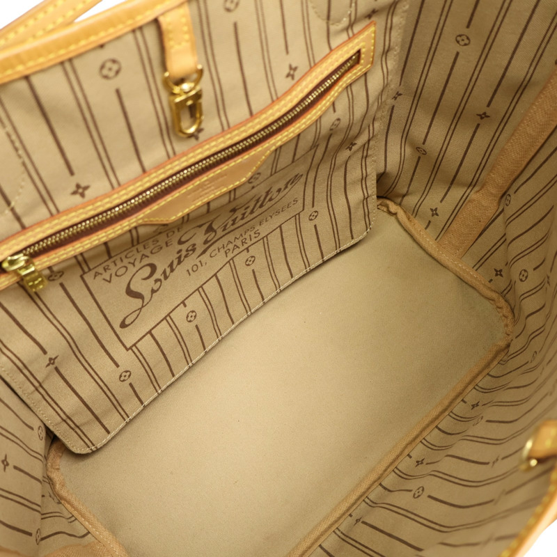 棕色 原花帆布 Neverfull MM 手提包【LOUIS VUITTON LV 路易威登】 M40156-2