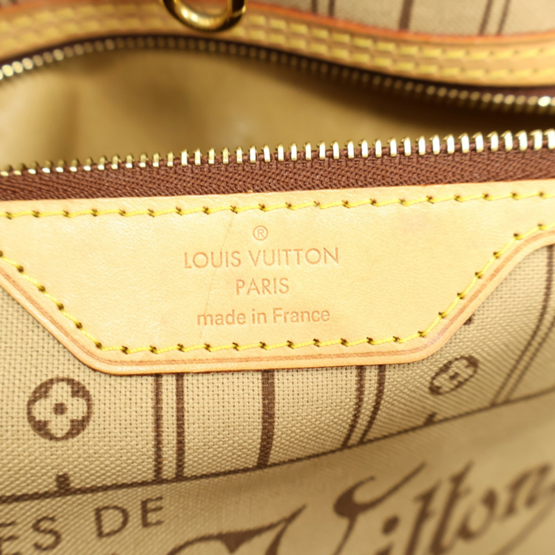 棕色 原花帆布 Neverfull MM 手提包【LOUIS VUITTON LV 路易威登】 M40156-4
