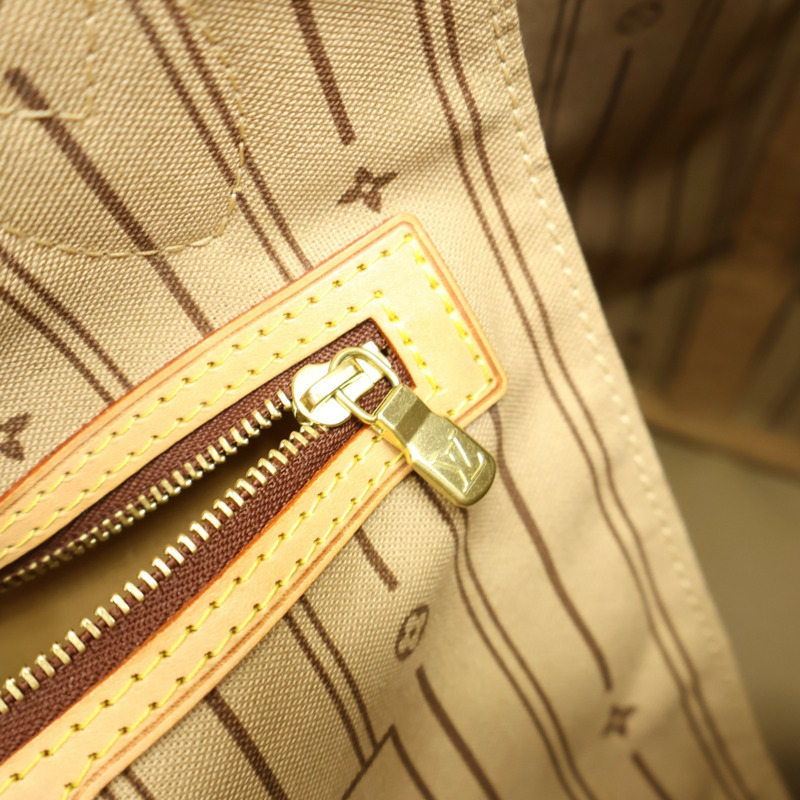 棕色 原花帆布 Neverfull MM 手提包【LOUIS VUITTON LV 路易威登】 M40156-7
