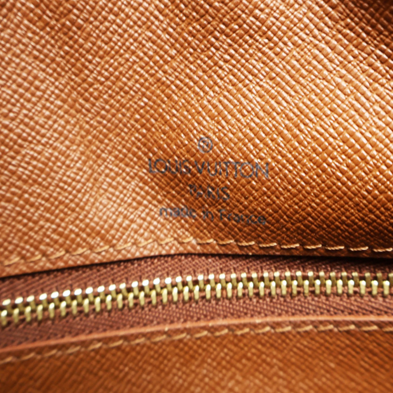 棕色 原花 PVC塗層帆布 Boulogne 30 肩背包【LOUIS VUITTON LV 路易威登】 M51265-3