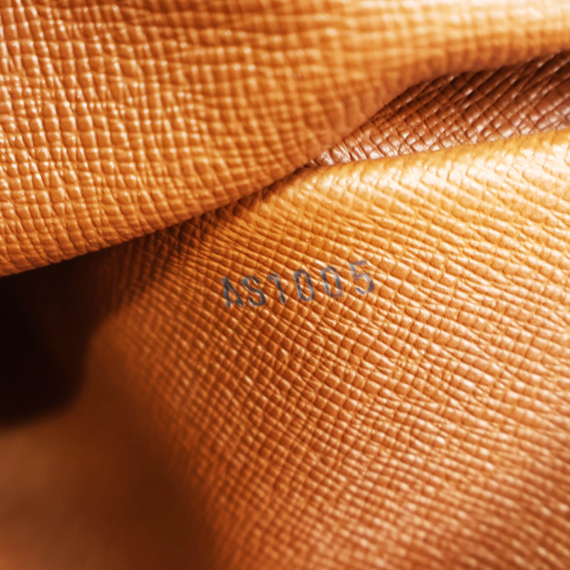 棕色 原花 PVC塗層帆布 Boulogne 30 肩背包【LOUIS VUITTON LV 路易威登】 M51265-4