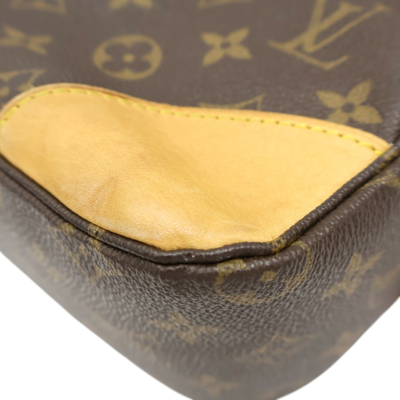 棕色 原花 PVC塗層帆布 Boulogne 30 肩背包【LOUIS VUITTON LV 路易威登】 M51265-7