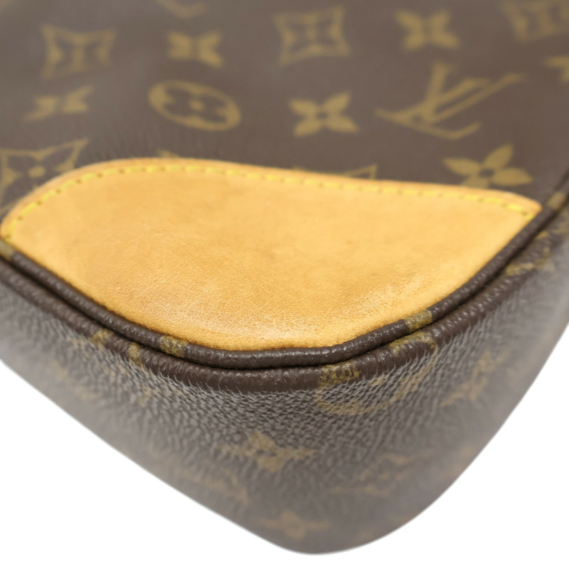 棕色 原花 PVC塗層帆布 Boulogne 30 肩背包【LOUIS VUITTON LV 路易威登】 M51265-9