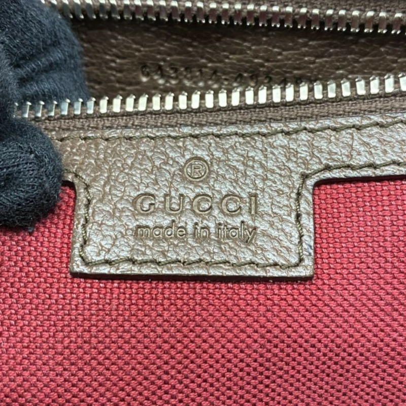 棕色 GG帆布 牛皮 GG Supreme Canvas Belt Detail 肩背包【GUCCI 古馳】 643814-3