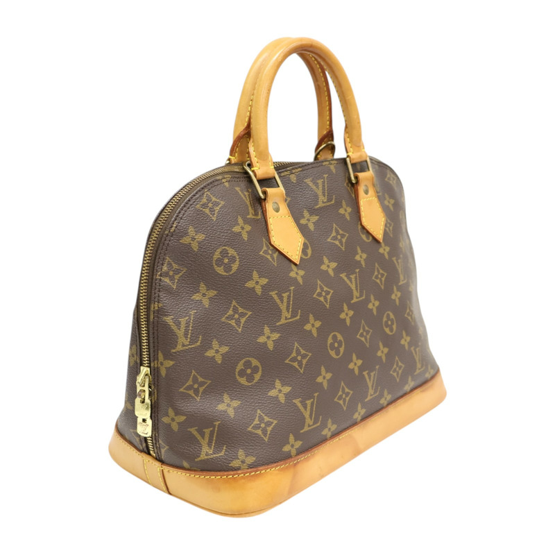 棕色 原花帆布 Alma PM 手提包【LOUIS VUITTON LV 路易威登】 M51130-1