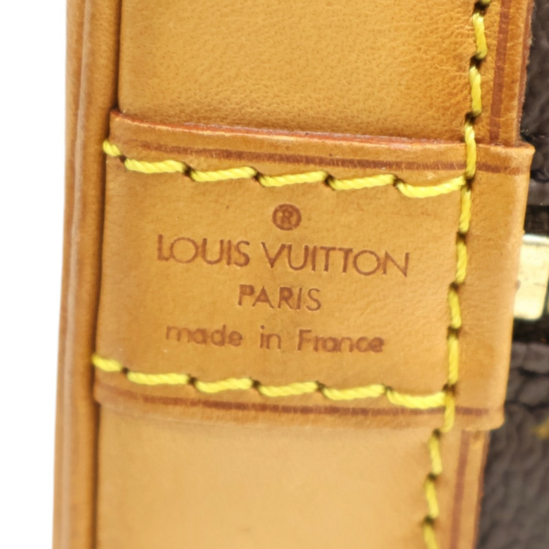 棕色 原花帆布 Alma PM 手提包【LOUIS VUITTON LV 路易威登】 M51130-4