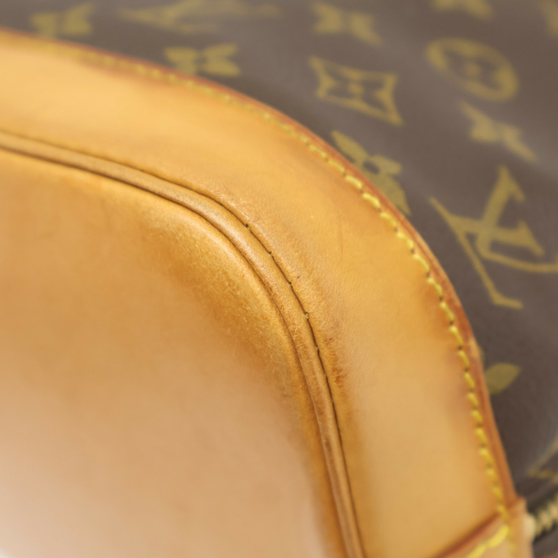 棕色 原花帆布 Alma PM 手提包【LOUIS VUITTON LV 路易威登】 M51130-10