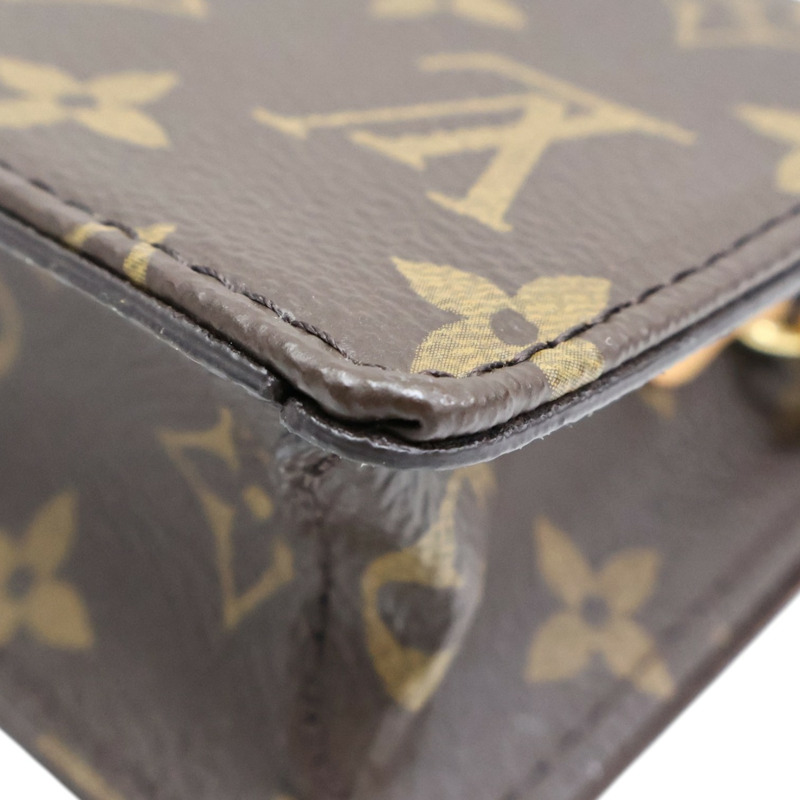 棕色 原花帆布 Wallet On Chain Lily 肩背包【LOUIS VUITTON LV 路易威登】 M82509-11
