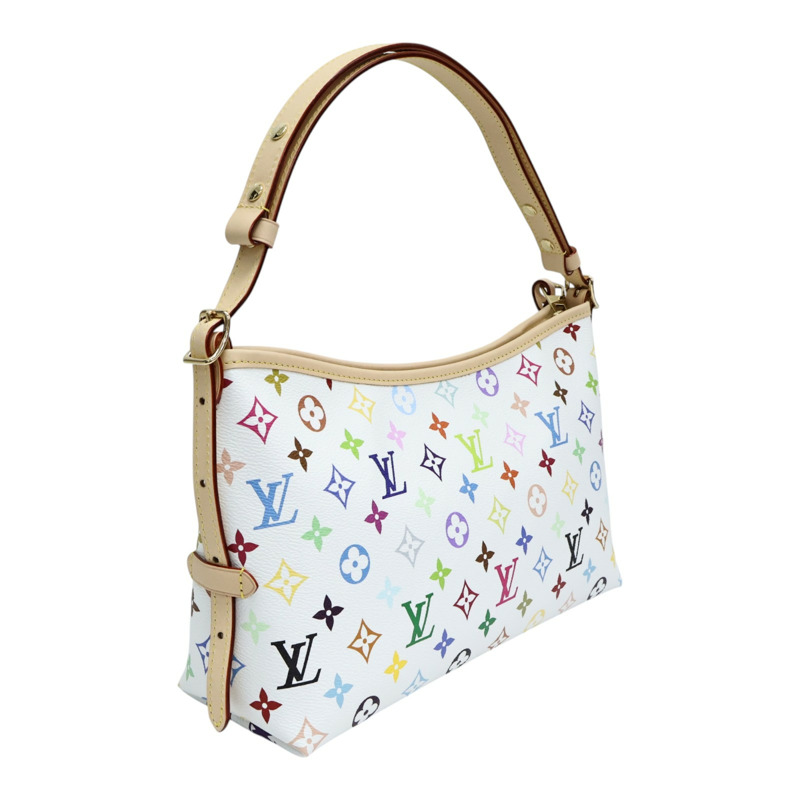 白彩 原花帆布 LVxTM Carryall East West 肩背包【LOUIS VUITTON LV 路易威登】 M27578-1
