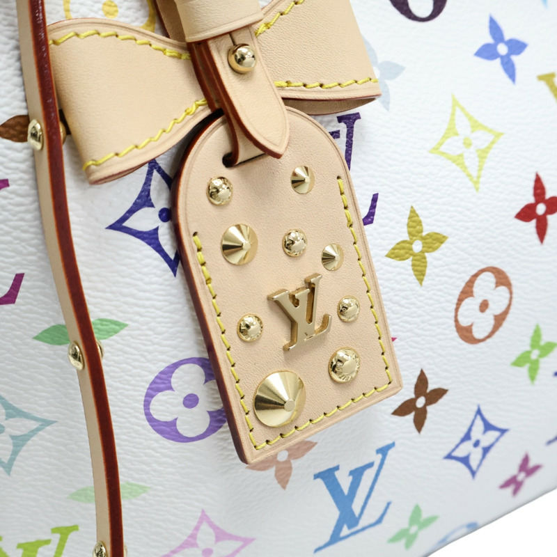 白彩 原花帆布 LVxTM Carryall East West 肩背包【LOUIS VUITTON LV 路易威登】 M27578-6