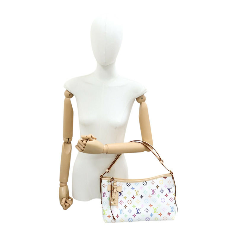 白彩 原花帆布 LVxTM Carryall East West 肩背包【LOUIS VUITTON LV 路易威登】 M27578-7
