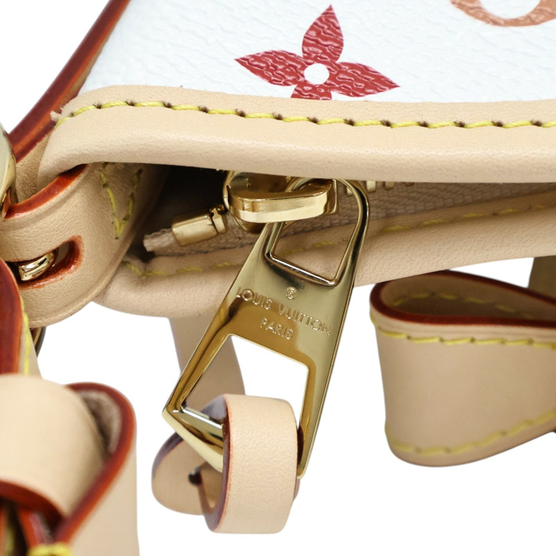 白彩 原花帆布 LVxTM Carryall East West 肩背包【LOUIS VUITTON LV 路易威登】 M27578-11