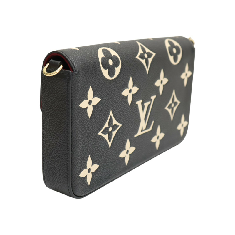 黑色 原花牛皮 Felicie Pochette 肩背包 【LOUIS VUITTON LV 路易威登】 M82479-1