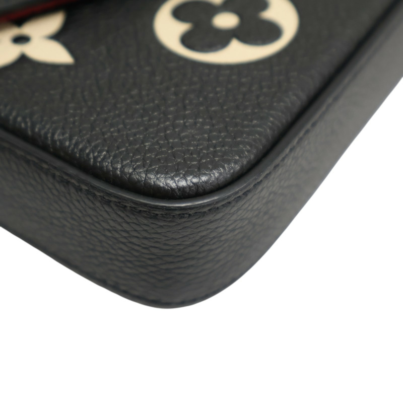黑色 原花牛皮 Felicie Pochette 肩背包 【LOUIS VUITTON LV 路易威登】 M82479-12