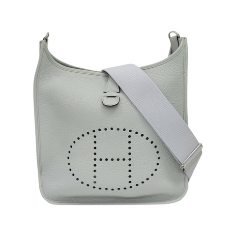 聖杯藍 Clemence牛皮 Evelyne 29 肩背包 W刻【HERMES 愛馬仕】 H056277CK