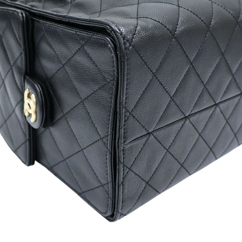 黑色 荔枝紋牛皮 25 中型 鍊帶 肩背包【CHANEL 香奈兒】 AS5311-12