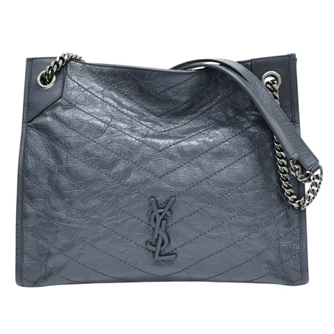 灰色 牛皮 Niki 肩背包【SAINT LAURENT 聖羅蘭】 577999
