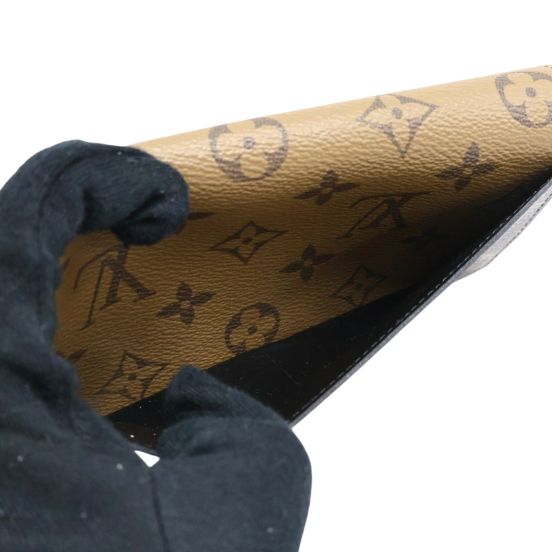 棕色 原花帆布 Emilie 扣式 長夾【LOUIS VUITTON LV 路易威登】 M82157-6