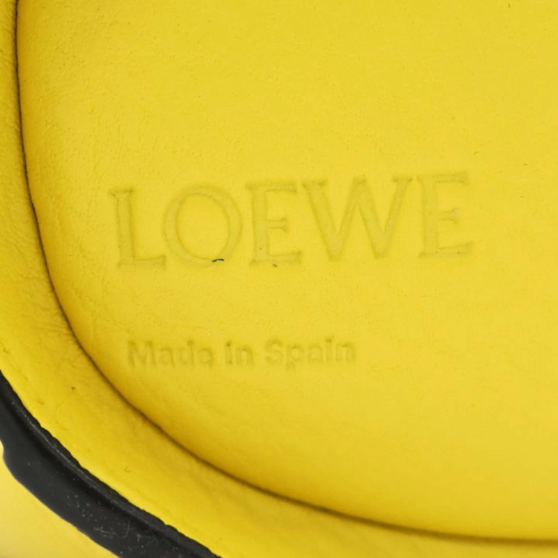 黃色 牛皮 肩背包【LOEWE 羅威】 199.30.M93-3