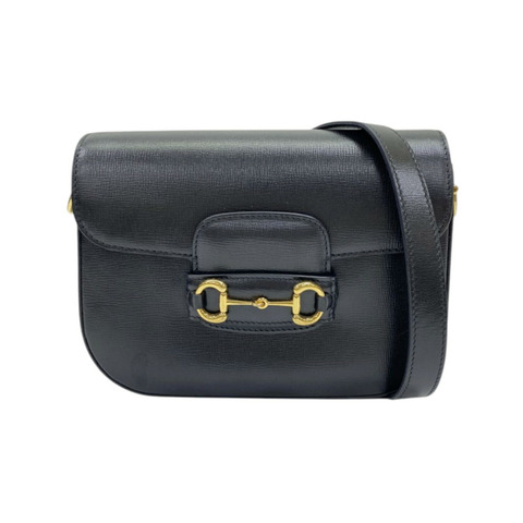 黑色 牛皮 Horsebit 1955 Small 肩背包 缺一條背帶【GUCCI 古馳】 658574