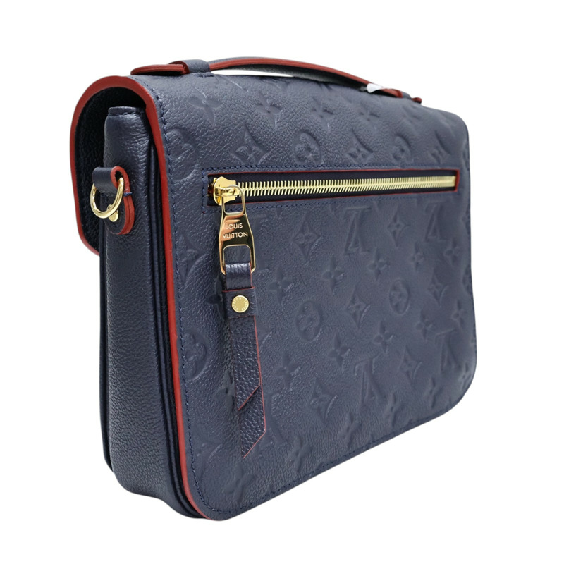 藍色 原花壓紋牛皮 Pochette Metis 兩用包【LOUIS VUITTON LV 路易威登】 M44071-1
