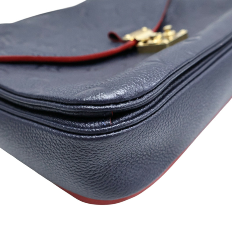 藍色 原花壓紋牛皮 Pochette Metis 兩用包【LOUIS VUITTON LV 路易威登】 M44071-8