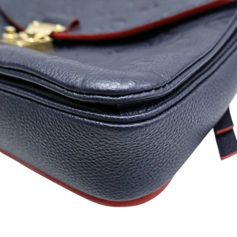 藍色 原花壓紋牛皮 Pochette Metis 兩用包【LOUIS VUITTON LV 路易威登】 M44071-9