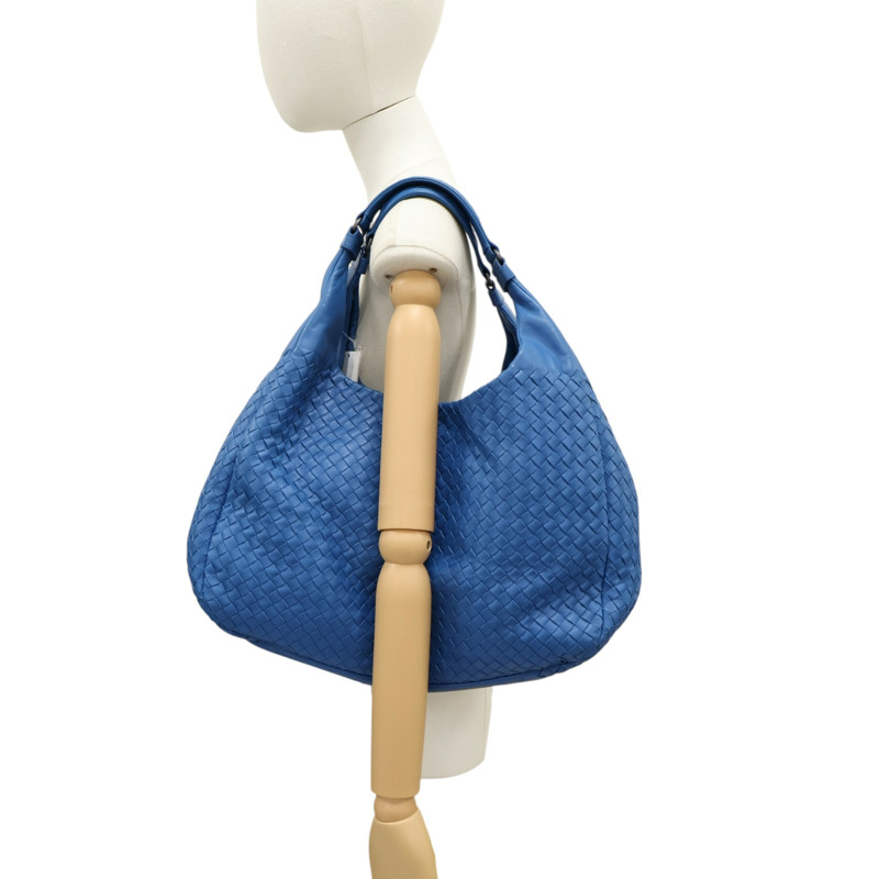 藍色 羊皮編織 肩背包【BOTTEGA VENETA BV 寶緹嘉】 125787-7