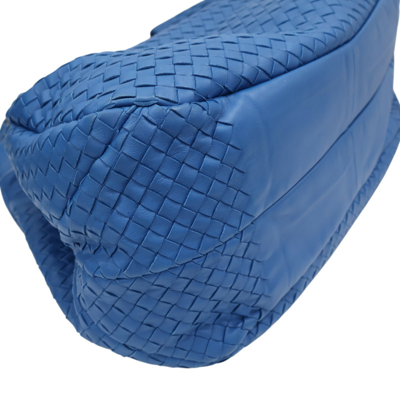 藍色 羊皮編織 肩背包【BOTTEGA VENETA BV 寶緹嘉】 125787-8