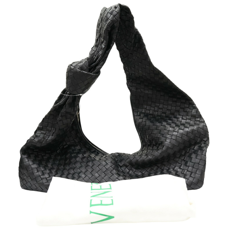 黑色 羊皮編織 Intrecciato Maxi Jodie 肩背包【BOTTEGA VENETA BV 寶緹嘉】-8
