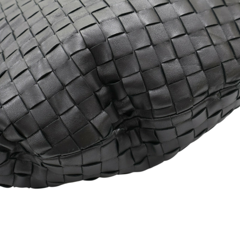 黑色 羊皮編織 Intrecciato Maxi Jodie 肩背包【BOTTEGA VENETA BV 寶緹嘉】-10