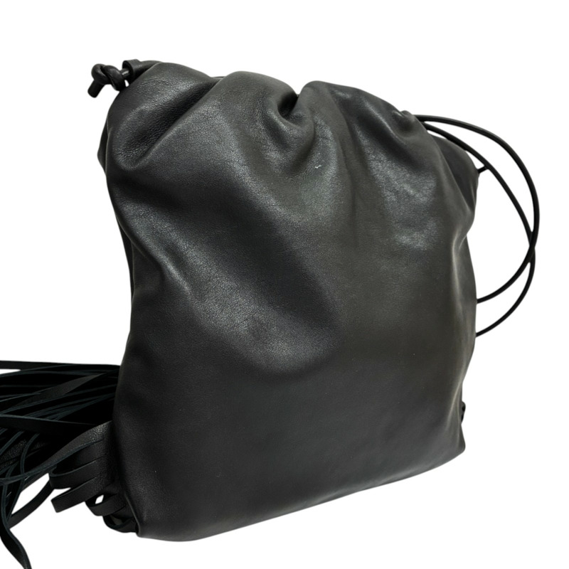黑色 牛皮 流蘇 肩背包【BOTTEGA VENETA BV 寶緹嘉】 630363-1