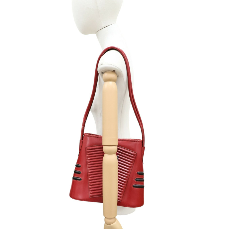 紅色 Box 牛皮 Sac Vader 肩背包 〇Y刻【HERMES 愛馬仕】-5