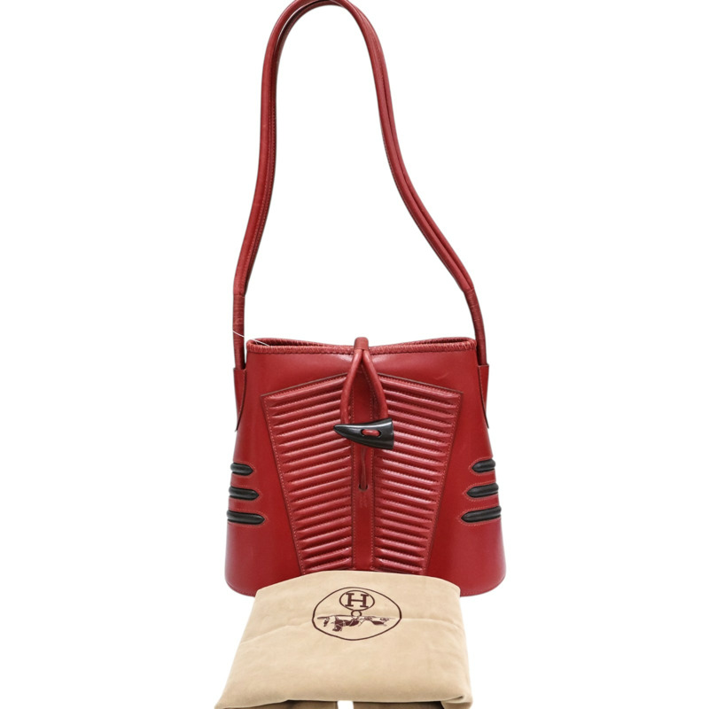 紅色 Box 牛皮 Sac Vader 肩背包 〇Y刻【HERMES 愛馬仕】-6
