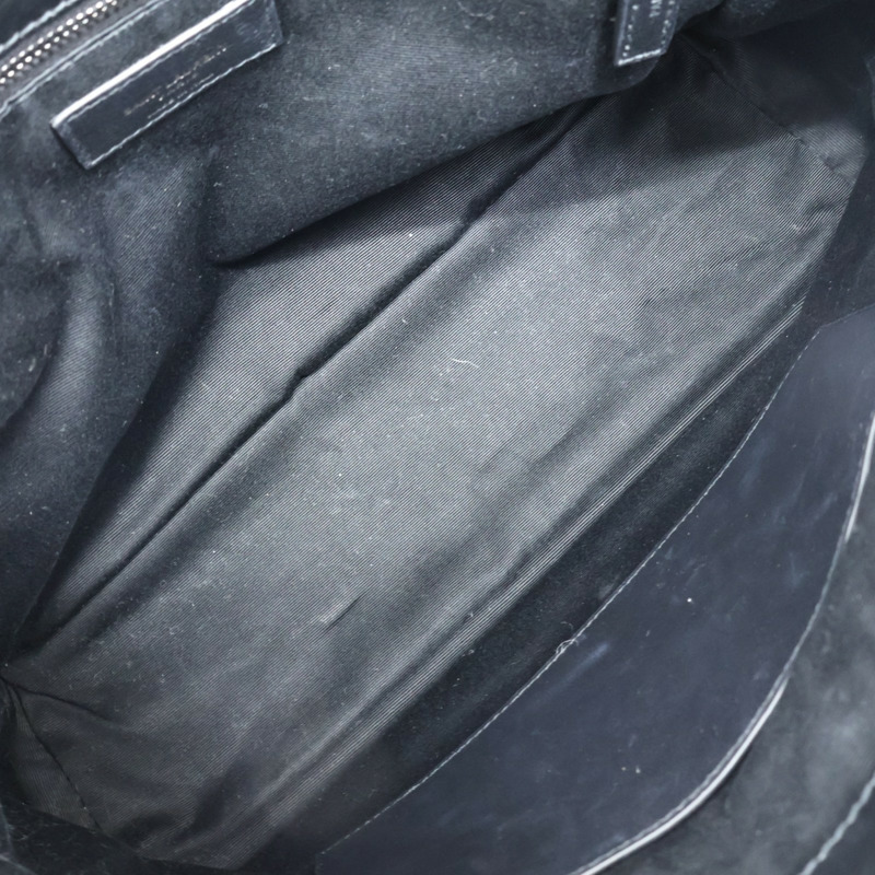 黑色 牛皮 鏈帶肩背包【SAINT LAURENT 聖羅蘭】 633157-2