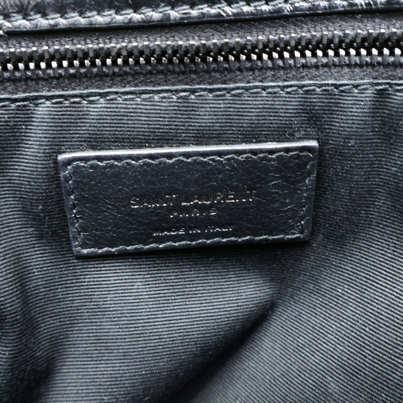 黑色 牛皮 鏈帶肩背包【SAINT LAURENT 聖羅蘭】 633157-4