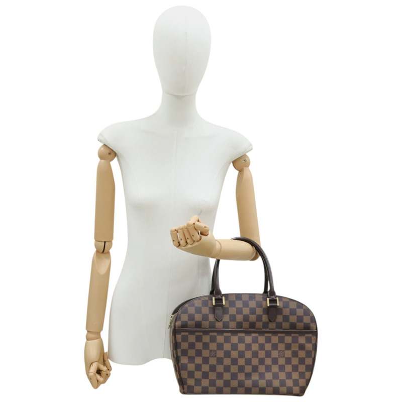 棕色 棋盤格 帆布 Sarria Horizontal 手提包【LOUIS VUITTON LV 路易威登】 N51282-6